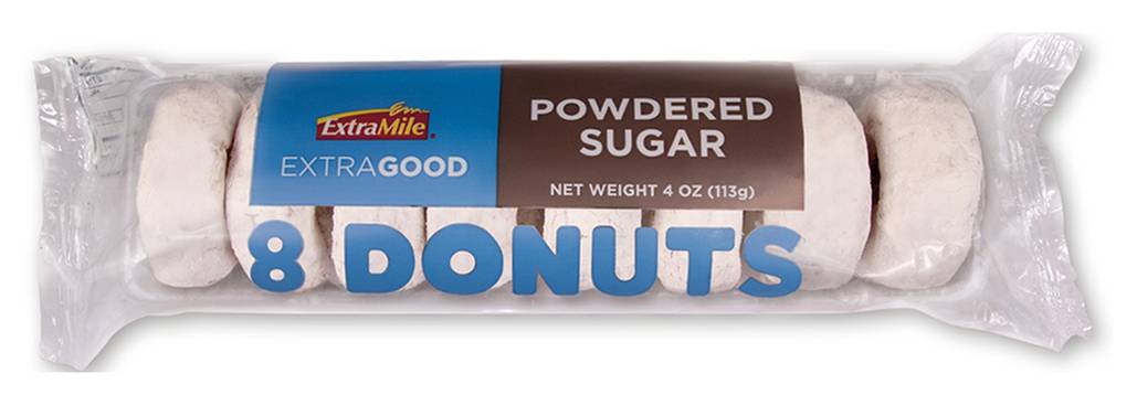 ExtraMile Powdered Sugar Donuts 4oz