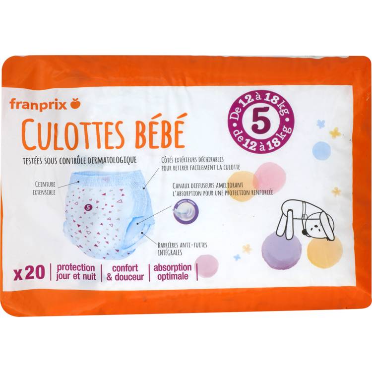 Franprix - Culotte bébé junior, T5 (20)