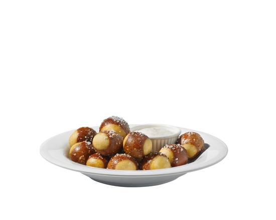 Buffalo Chicken Dip Stuffed Pretzel Bites