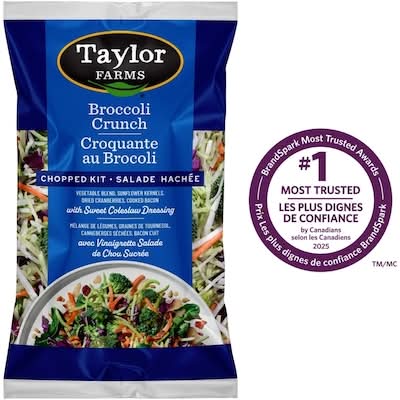 Taylor farms salade hachée croquante au brocoli - taylor farms broccoli crunch chopped salad (360 g)