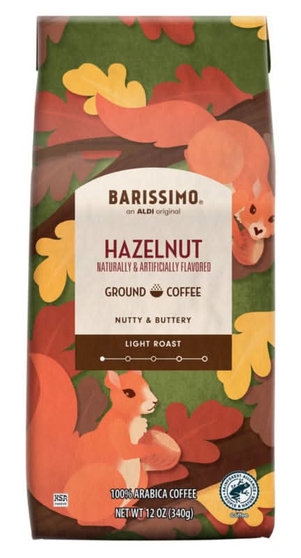Barissimo 100% Arabica Ground Coffee, Hazelnut (12 oz)