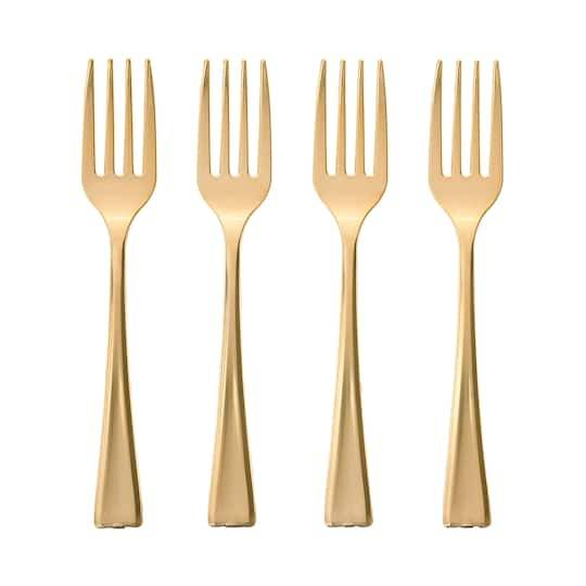 Celebrate It Gold Mini Forks, Gold (4 ct)