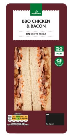 Morrisons Limited Edition Bbq Chicken & Bacon Sandwich