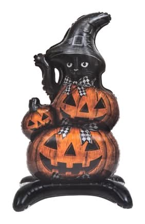 Halloween Party Standing Cat Foil Balloon