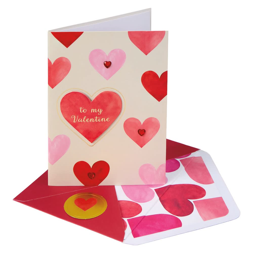 Pembrook Valentine's Day Card Hearts