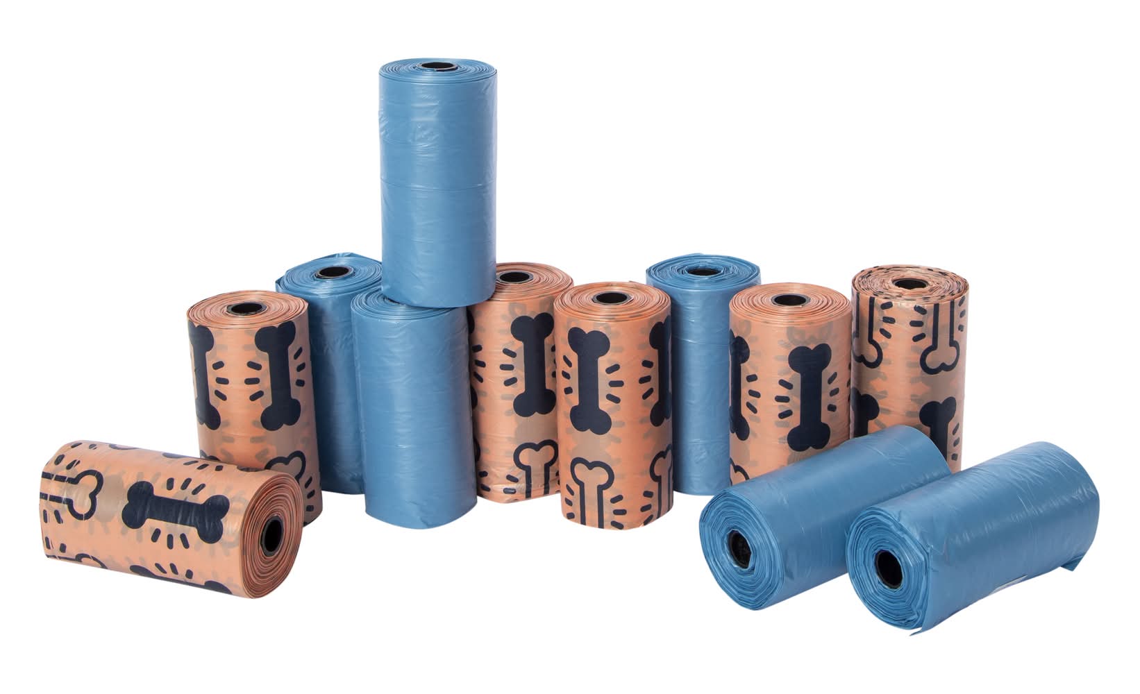 Pet Waste Bag Refill Rolls 12-Count (240 Bags) Orange