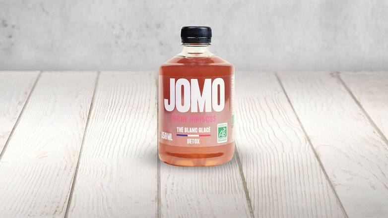 Thé blanc glacé Pêche Hibiscus BIO JOMO 35cl