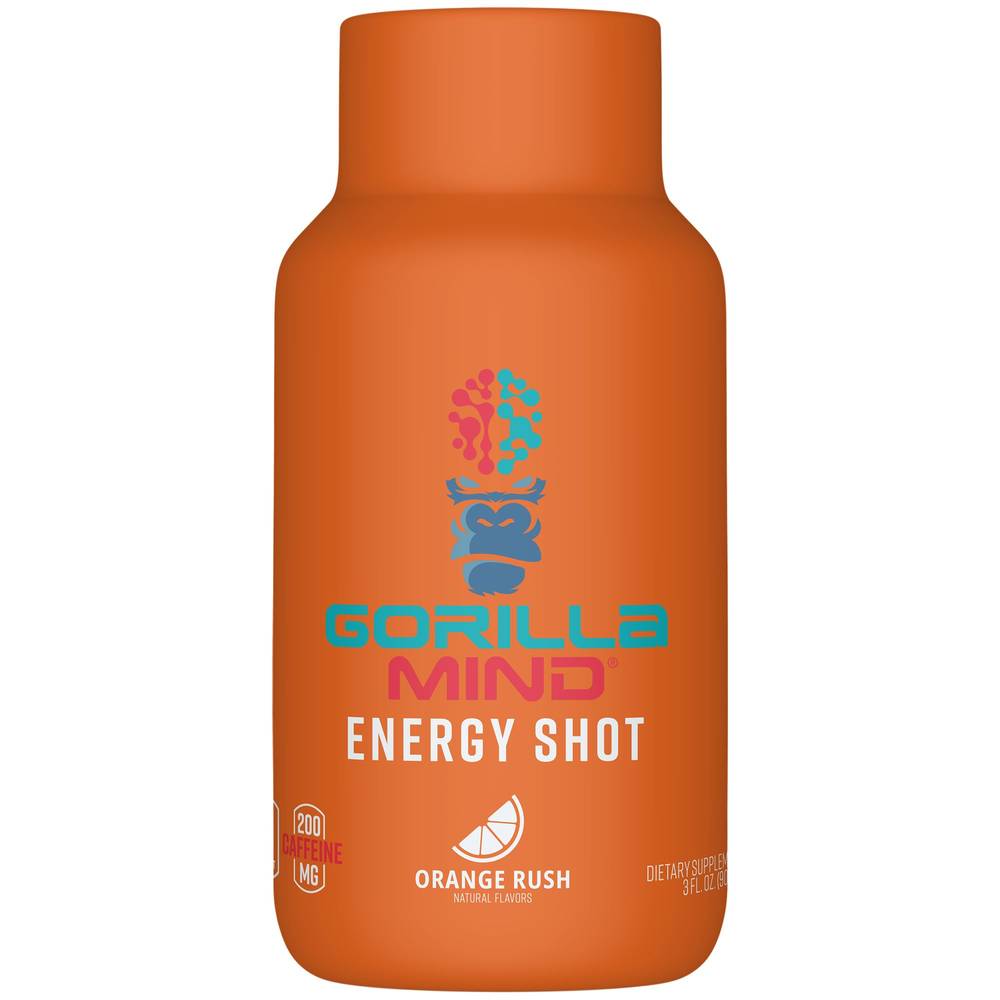 Gorilla Mind Energy Drink, Orange Rush (3 fl oz)