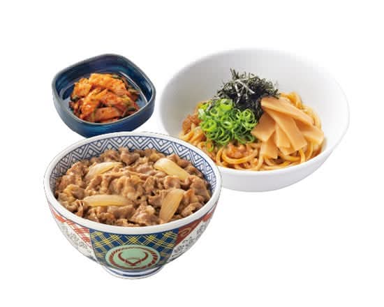 牛丼・油そば・キムチセット