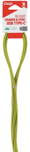 Casey's USB-C Braided Cable 10ft