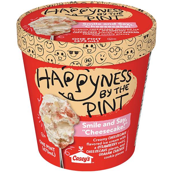 Happyness by the Pint® Smile and Say Cheesecake! Ice Cream 16oz