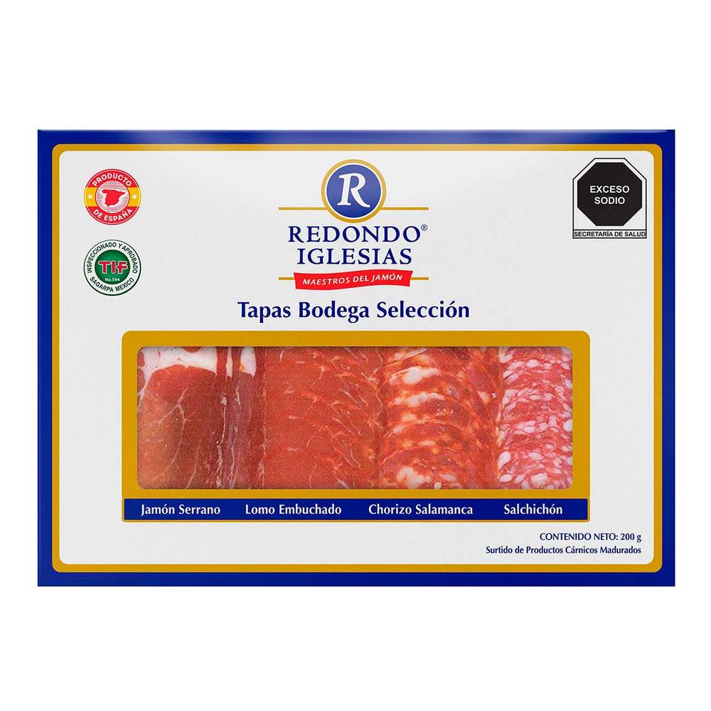 Redondo iglesias · Tapas bodega selección surtida de carnes frías (200 g)