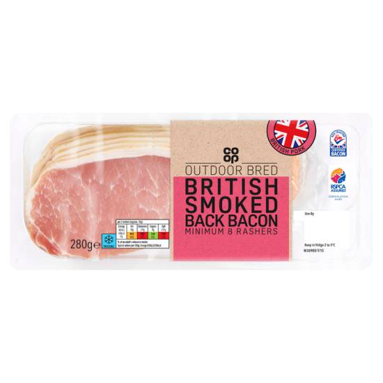 Co-Op Smoked Back Bacon (280g)