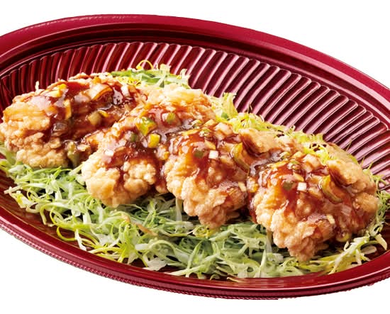★おかず 香味だれの油淋鶏 Fragrant sauce You-lin-ji fried chicken