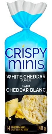 Crispy Minis Brown Rice Cakes, White Cheddar (140 g)