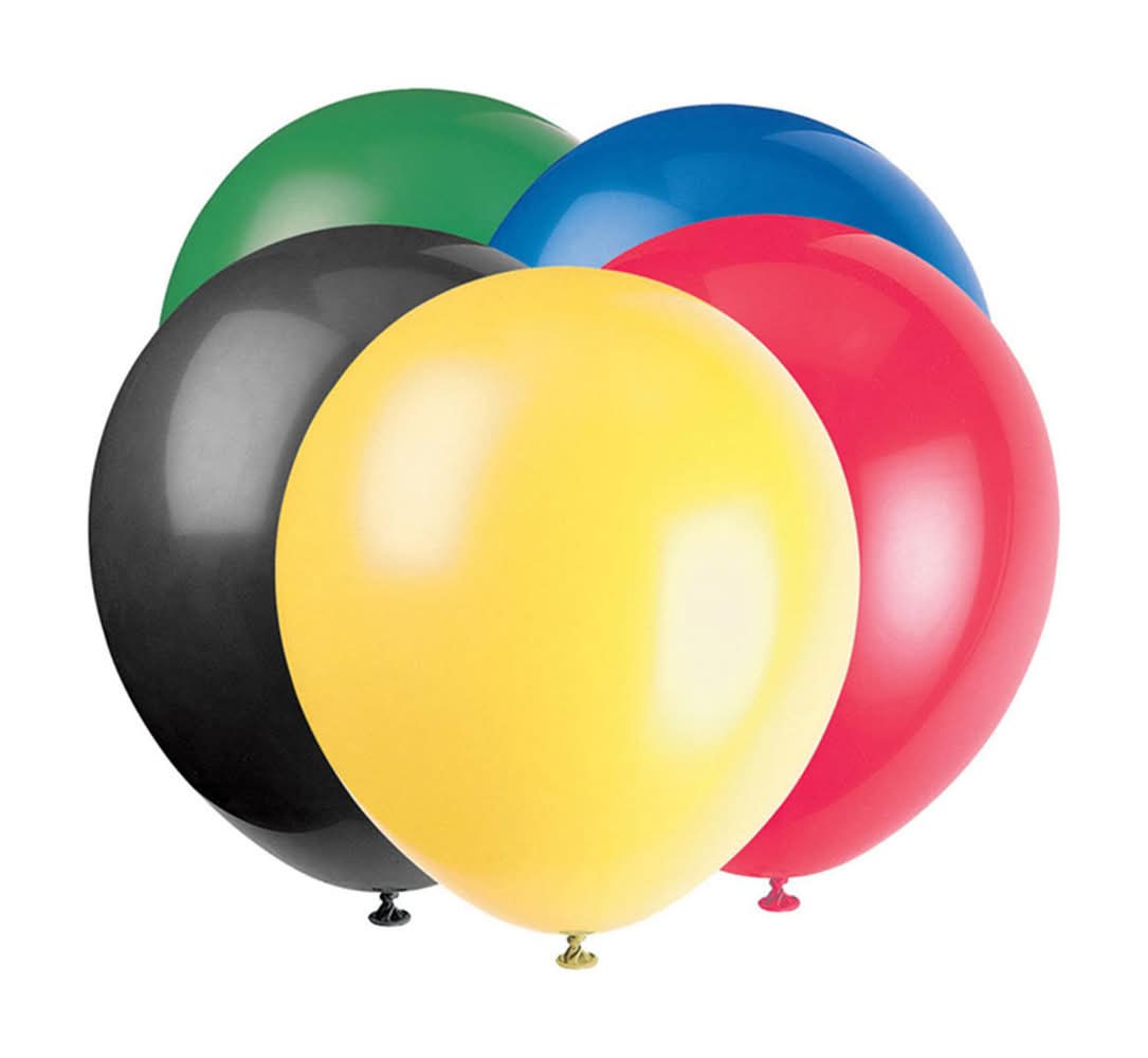 3-2-1 Party Latex Balloons, 9 in, Assorted (20 pack)