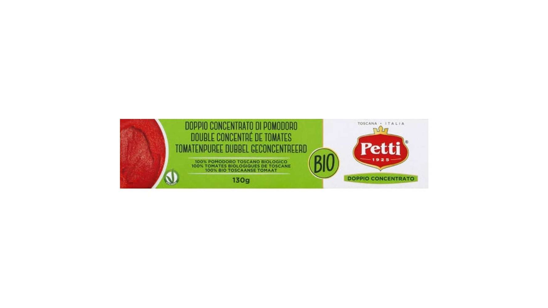 Petti L Essenziale, double concentre de tomates Le tube de 130g