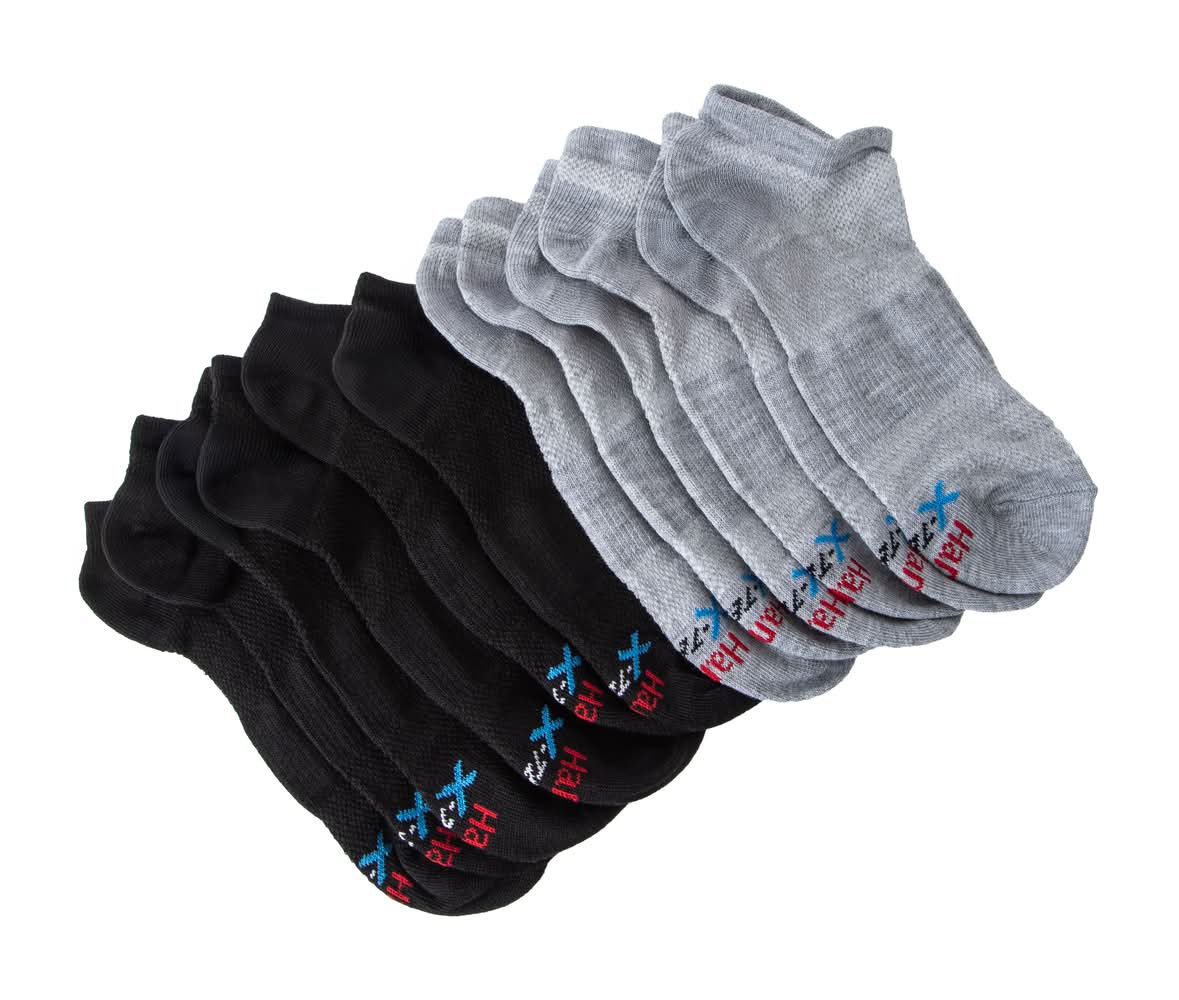 Young Mens Hanes® Moves X-Temp® Performance Socks 6-Pairs US Kids 2/3