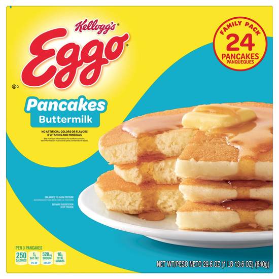 Kellogg's Family pack Eggo Buttermilk Pancakes (24 ct)