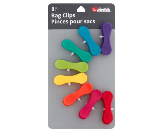 Culinary Elements Bag Clips, Assorted (8 ct)