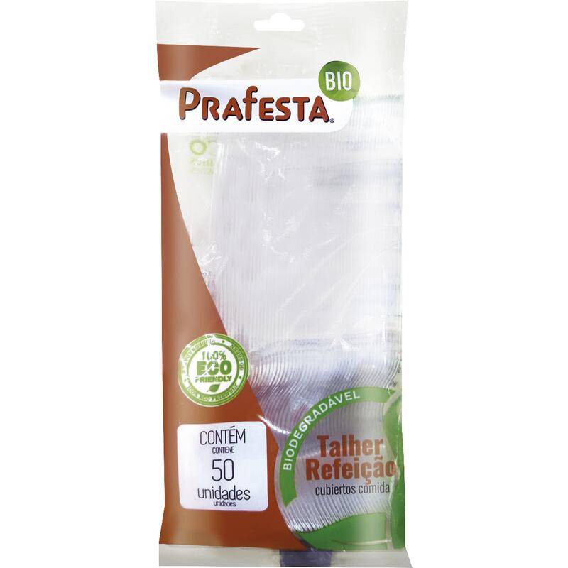 Prafesta garfo descartável mesa cristal (50 unidades)