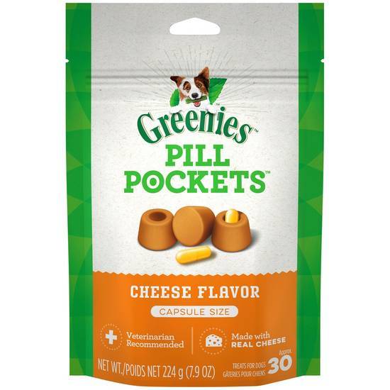 Greenies Pill Pockets Capsule Size Cheese Flavor Dog Treats (30 ct)