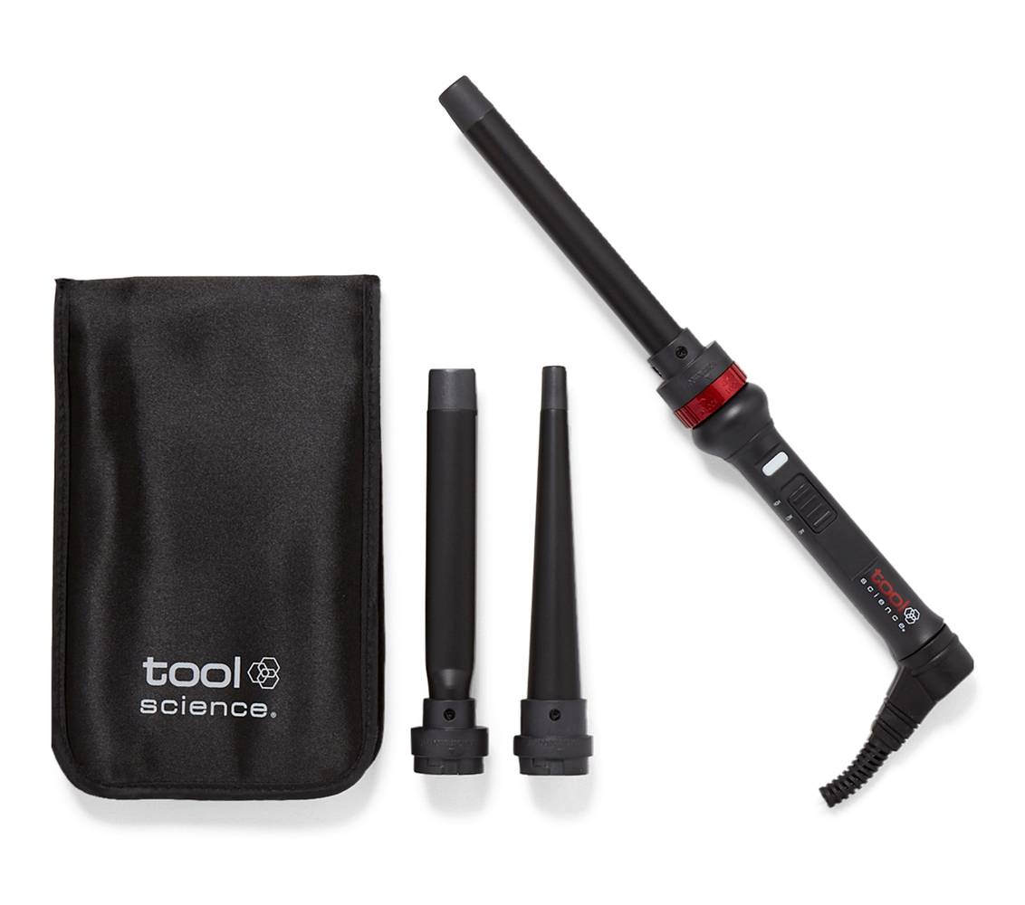 Tool Science 3 Hd Interchangeable Curling Iron, Black