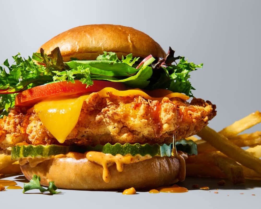 Cinemark Signature Chicken Sandwich with Fries