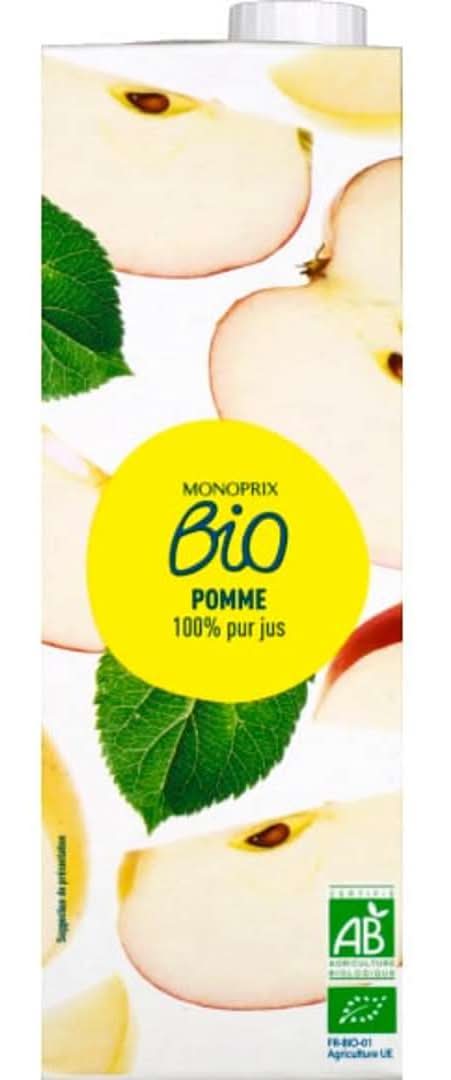 Monoprix Bio - Pur jus, pomme (1L)