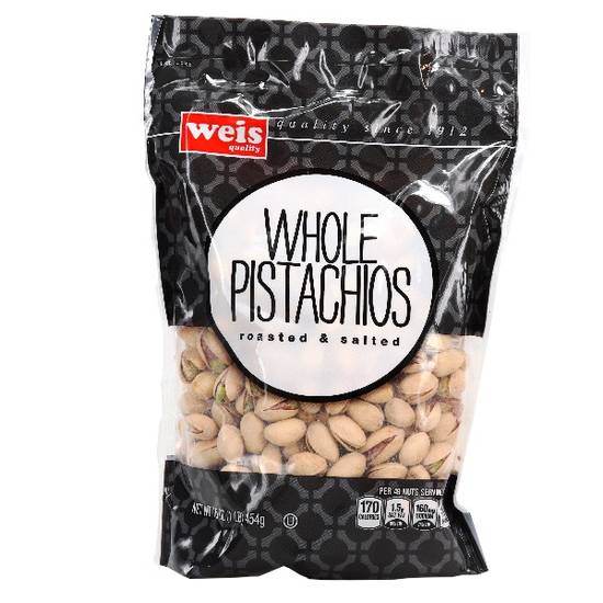 Weis Quality Pistachios Roasted and Salted
