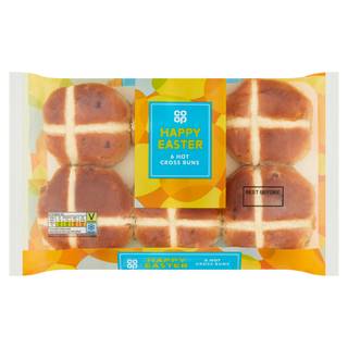 Co-op Happy Easter 6 Hot Cross Buns