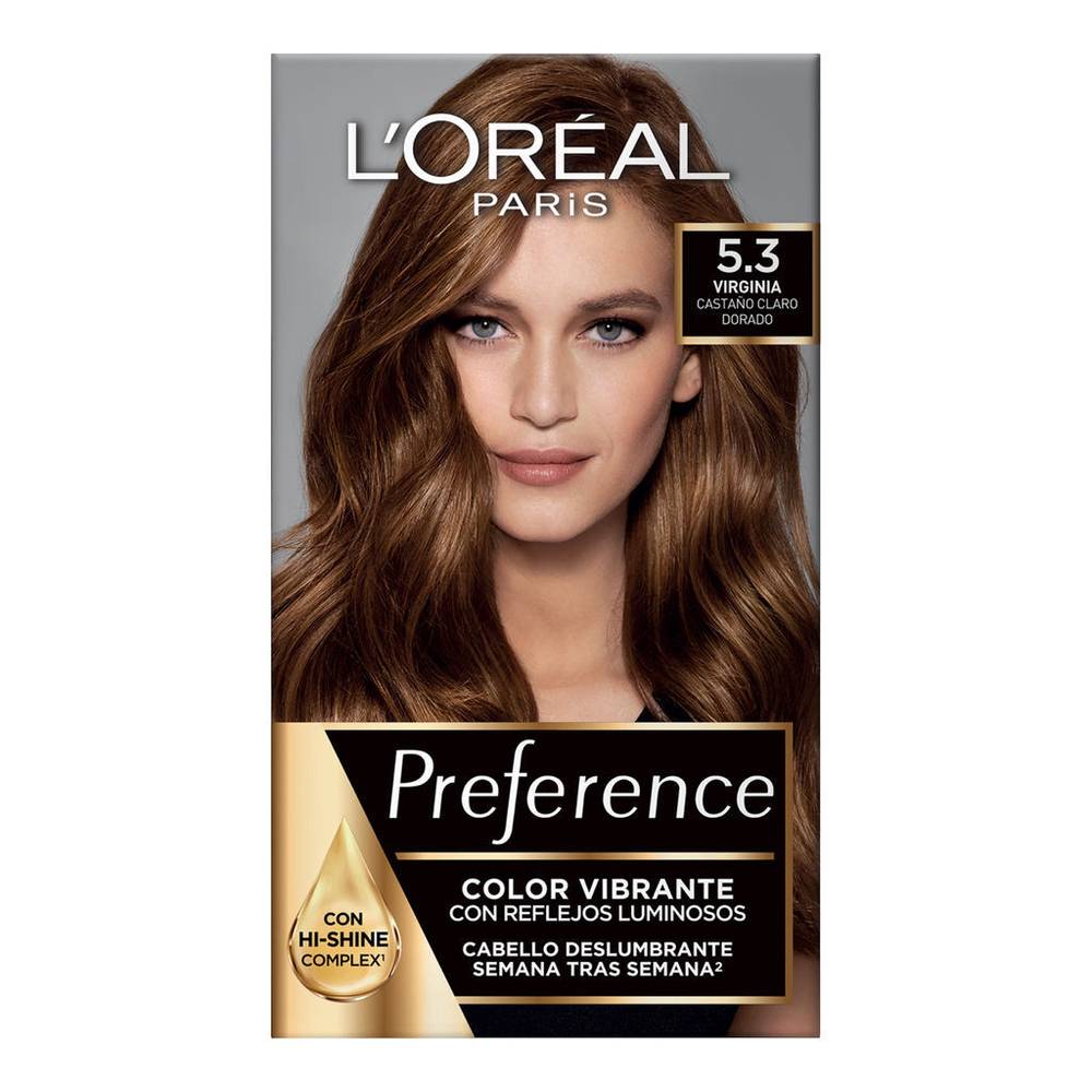 L'oréal paris tinte preference castaño claro dorado 5.3 (caja 1 kit)