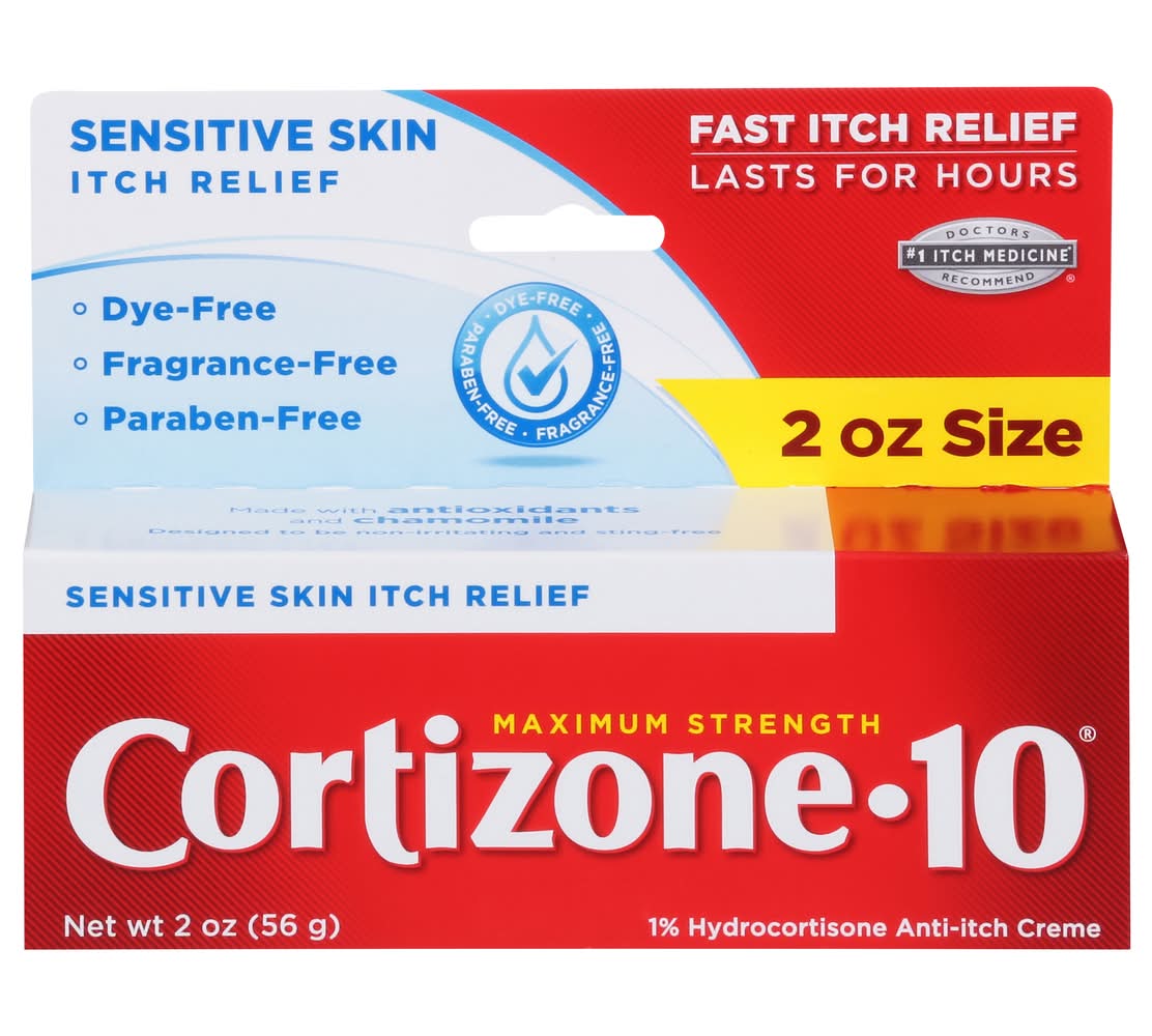 Cortizone-10 Maximum Strength Sensitive Skin Anti-Itch Creme (2 oz)