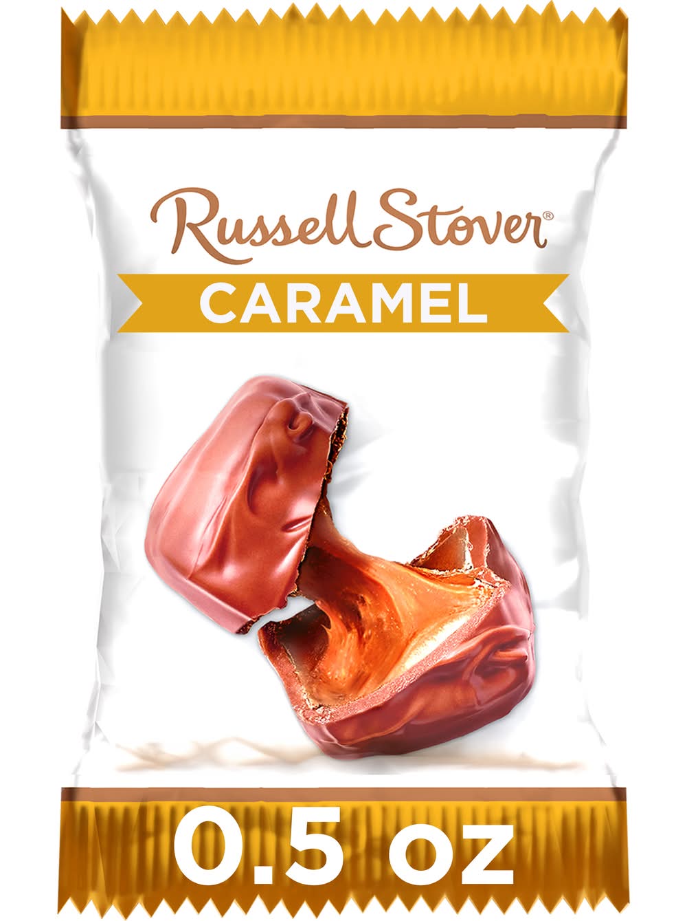 Russell Stover Milk Chocolate Caramel Candy (0.5 oz)