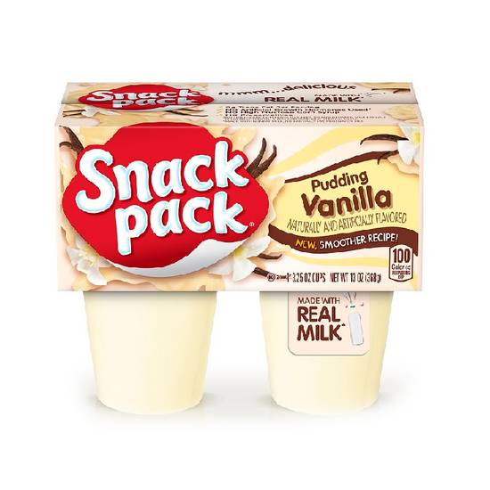 Snack Pack Pudding De Vainilla 368 Gr