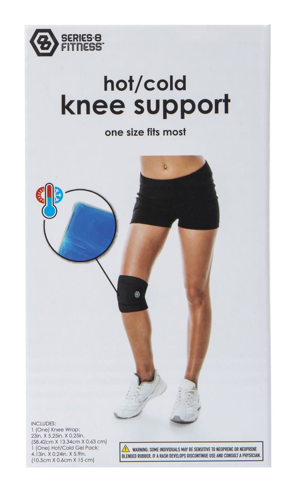 Series-8 Fitness™ Hot Cold Knee Support Wrap Black