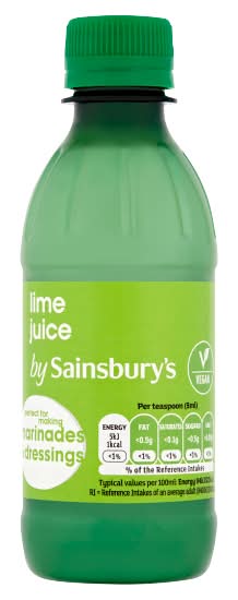 Sainsbury's Lime, Juice (250ml)