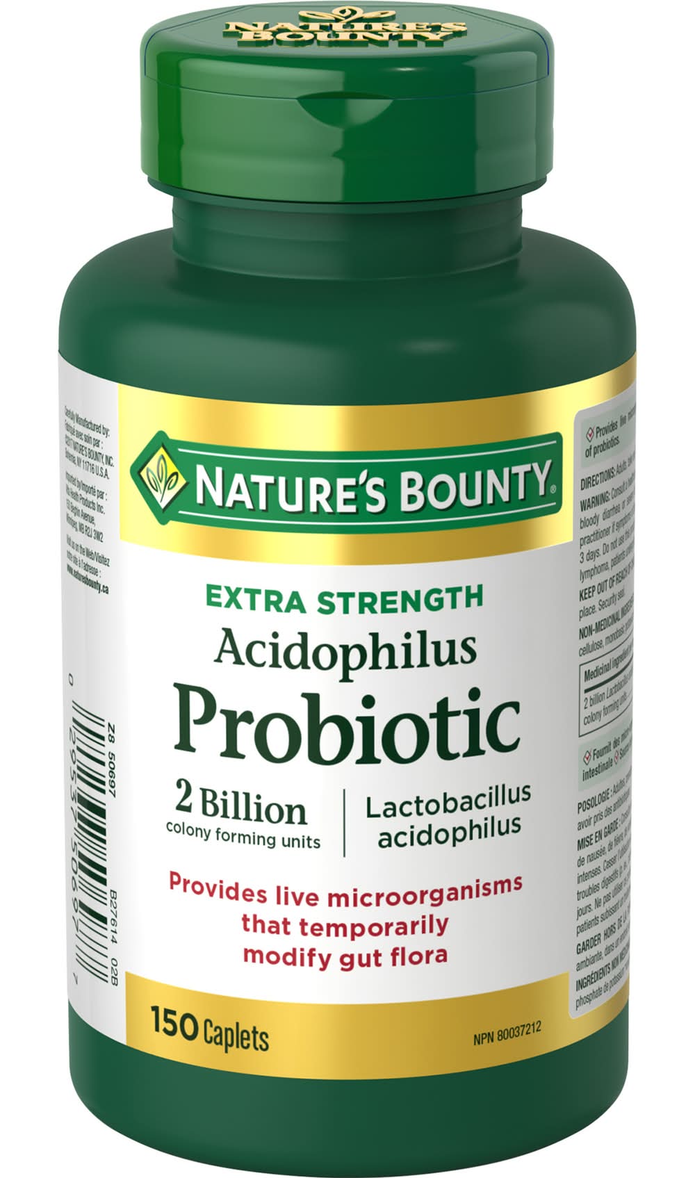 Nature's Bounty Extra Strength Acidophilus Probiotic Caplets (120 g)