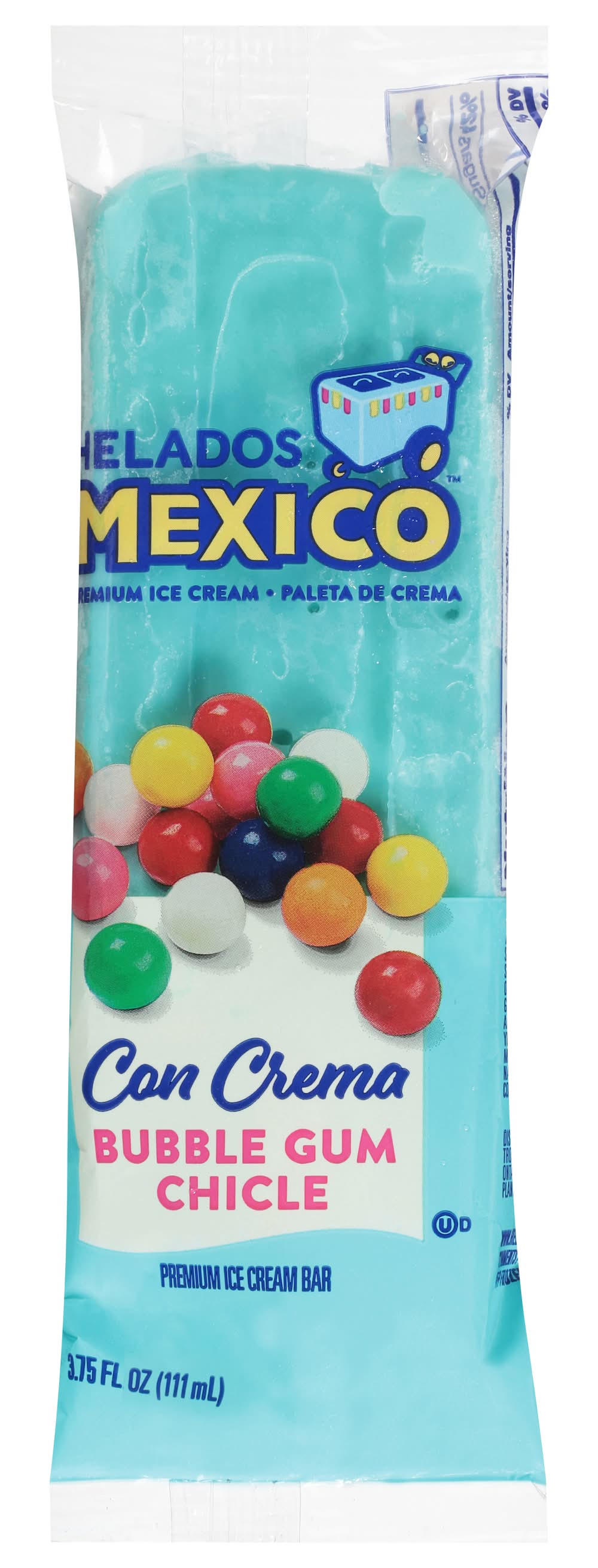 Helados Mexico Bubble Gum Ice Cream Bar (3.75 fl oz)