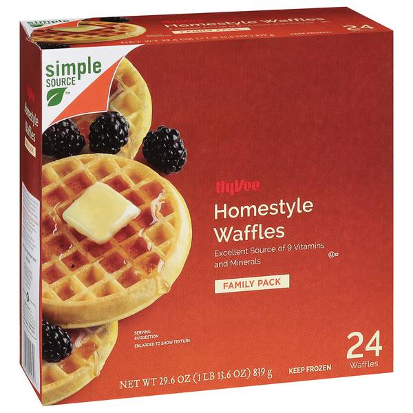 Hy-Vee Homestyle Waffles 24Ct