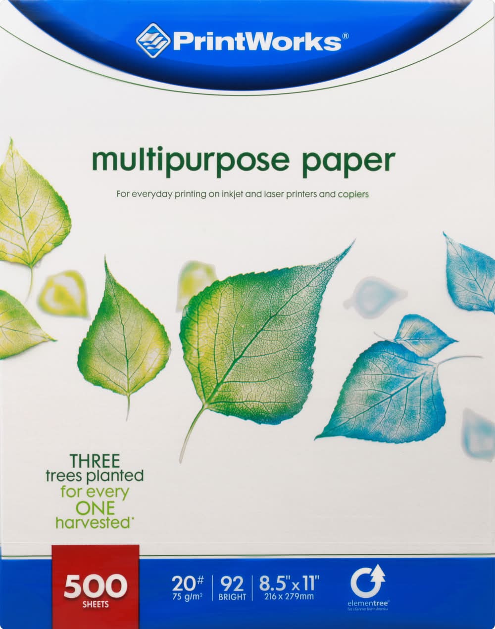 PrintWorks Multipurpose Paper, 8.5'' x 11 '' (5 lbs, 500 ct)