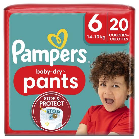 Couche culotte baby dry pants taille 6 14 a 19kg Pampers x20