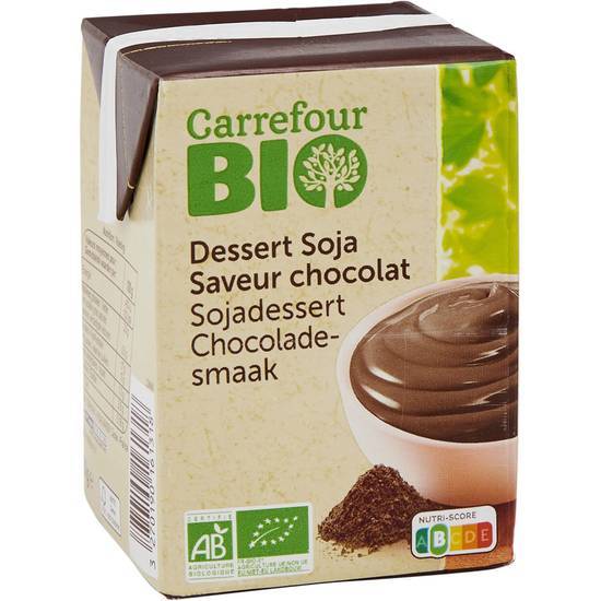 Carrefour Bio - Crème dessert au soja (chocolat)
