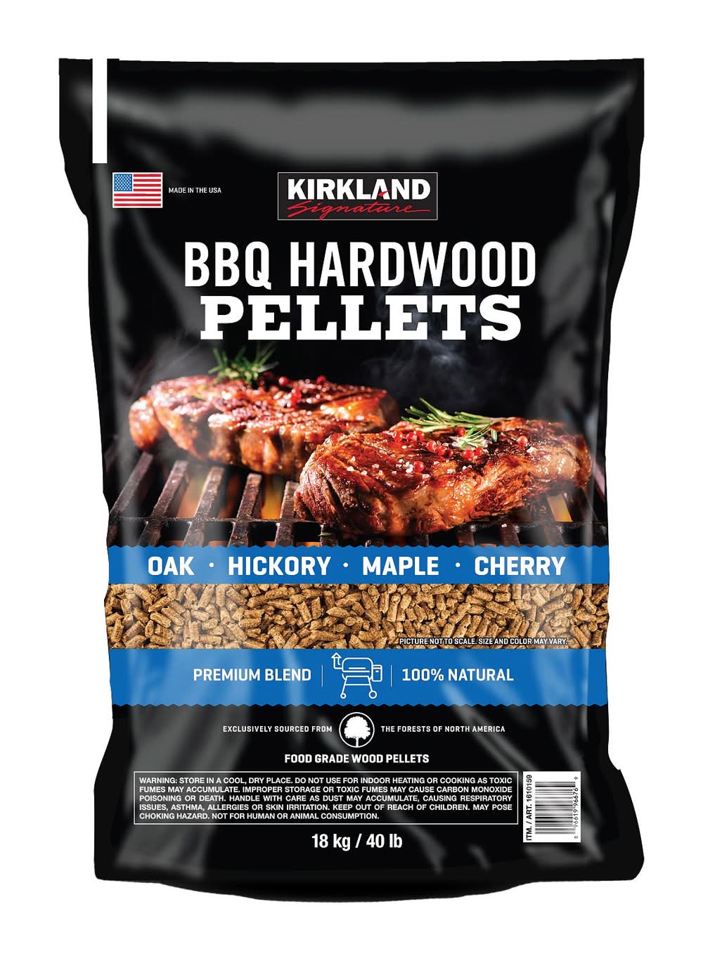 Kirkland Signature Premium Blend Bbq Hardwood Pellets, Assorted