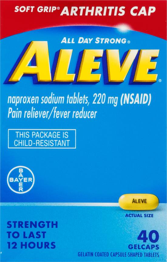 Aleve All Day Strong 220 mg Pain Reliever/Fever Reducer (40 ct)