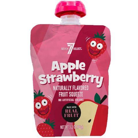 7-Select Apple Strawberry Fruit Squeeze Pouch 3.2oz