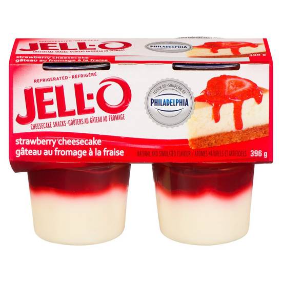 Jell-O Strawberry Cheesecake Snack (4 x 99 g)