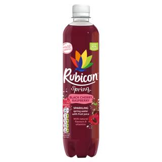 Rubicon Spring Black Cherry Raspberry Flavoured Sparkling Spring Water 500ml