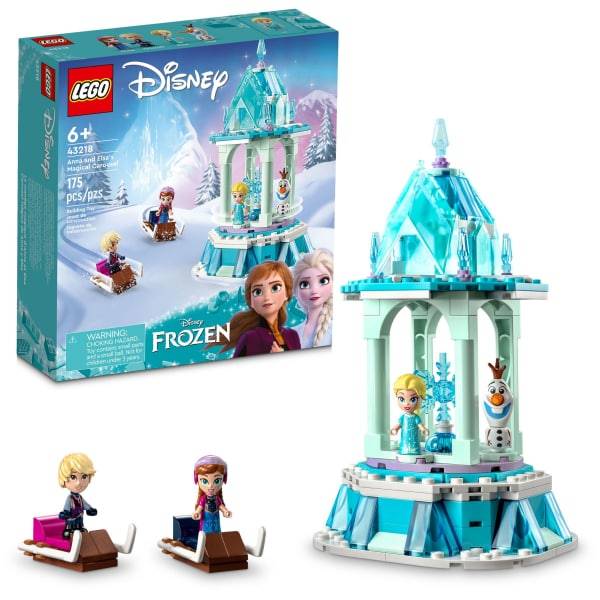 Lego Disney Frozen Anna and Elsa’s Magical Carousel Building Toy Set