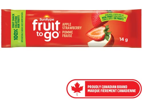 SunRype collation fruit to go à la fraise 100 % fruit sunrype (14 g) - sun-rype products ltd fruit to go strawberry fruit snack (14g)